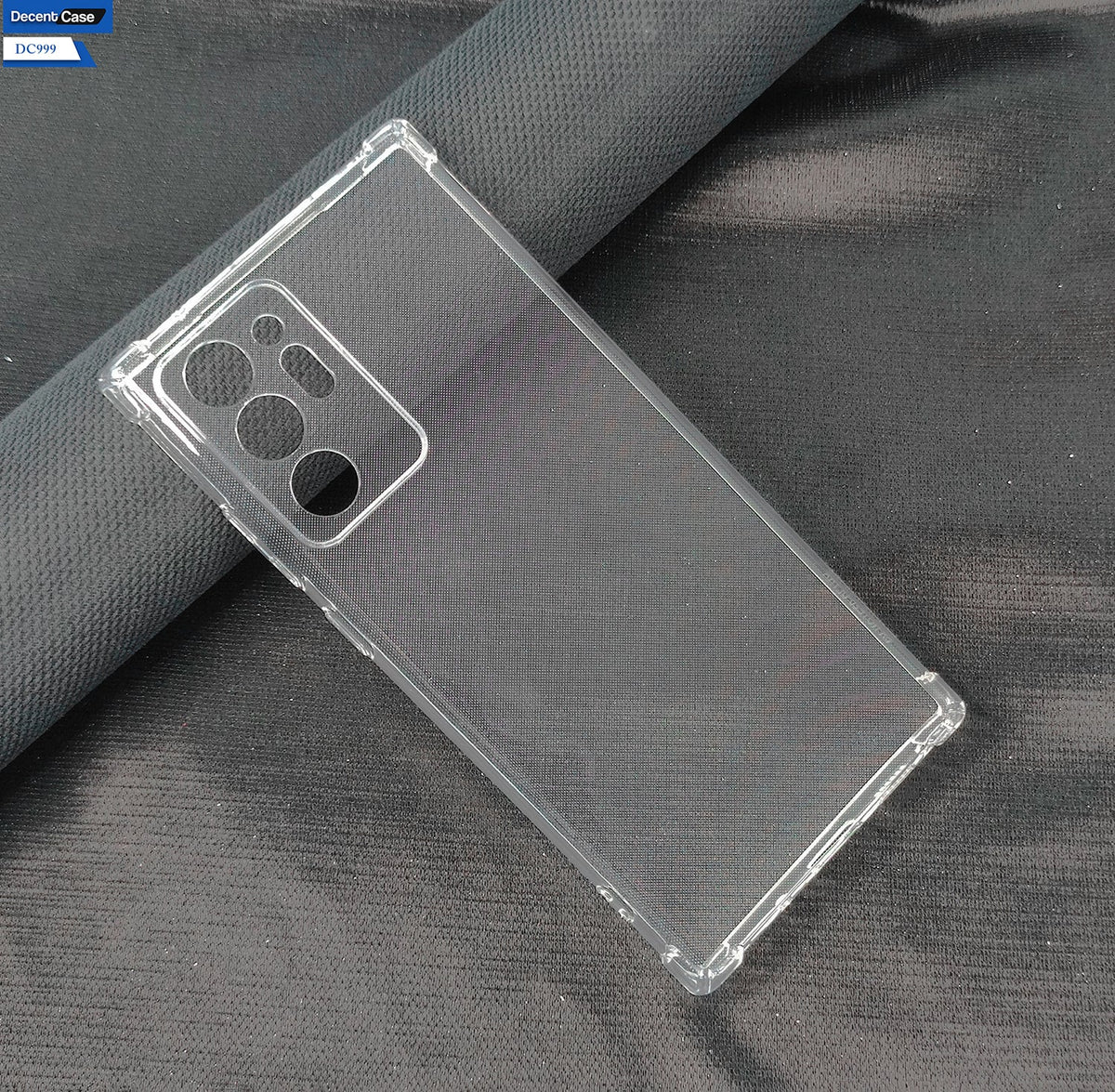 Samsung Galaxy Note 20 Ultra Cover - Transparent - Soft 4D Design Silicone Transparent Clear With Camera Protection Case