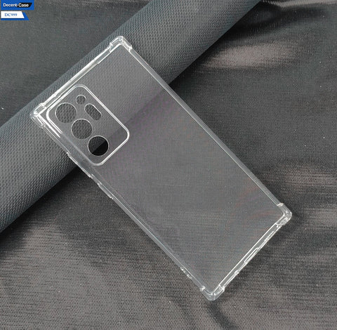 Samsung Galaxy Note 20 Ultra Cover - Transparent - Soft 4D Design Silicone Transparent Clear With Camera Protection Case