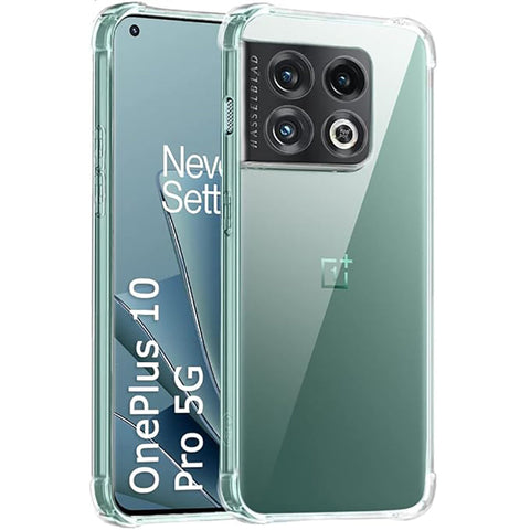 OnePlus 10 Pro Cover - Transparent - Soft 4D Design Silicone Transparent Clear With Camera Protection Case