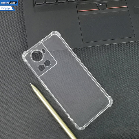 OnePlus 10R Cover - Transparent - Soft 4D Design Silicone Transparent Clear With Camera Protection Case