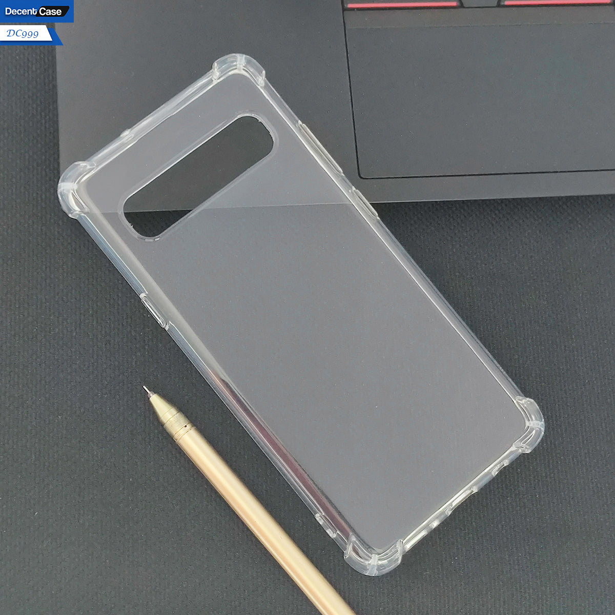 Samsung Galaxy S10 5G Cover - Transparent - Soft 4D Design Silicone Transparent Clear With Camera Protection Case