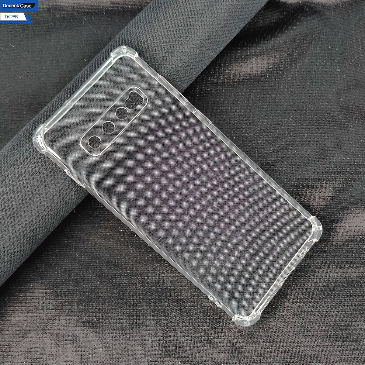 Samsung Galaxy S10 Plus Cover - Transparent - Soft 4D Design Silicone Transparent Clear With Camera Protection Case