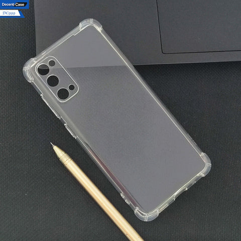 Samsung Galaxy S20 Cover - Transparent - Soft 4D Design Silicone Transparent Clear With Camera Protection Case