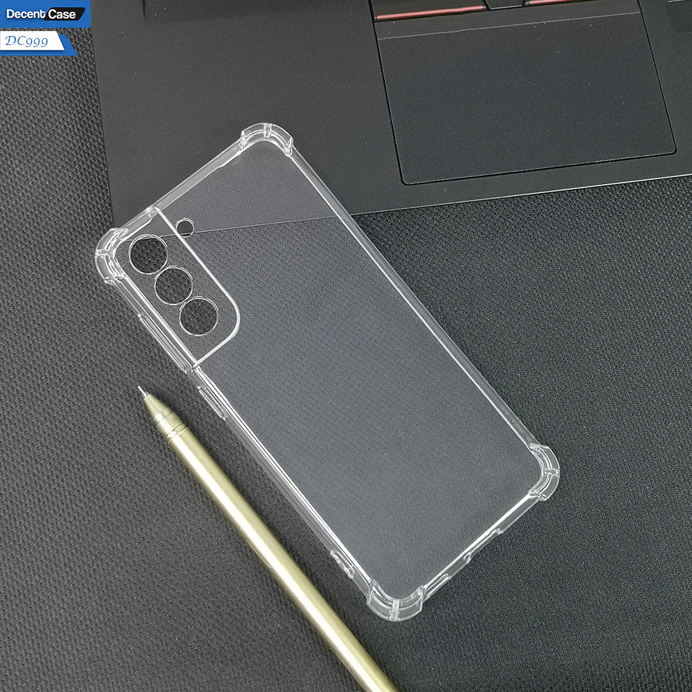 Samsung Galaxy S21 FE 5G Cover - Transparent - Soft 4D Design Silicone Transparent Clear With Camera Protection Case