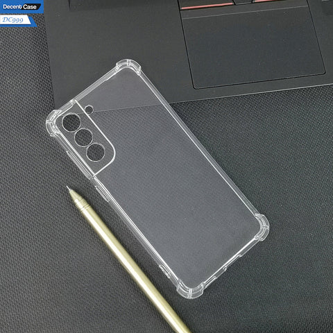 Samsung Galaxy S21 FE 5G Cover - Transparent - Soft 4D Design Silicone Transparent Clear With Camera Protection Case