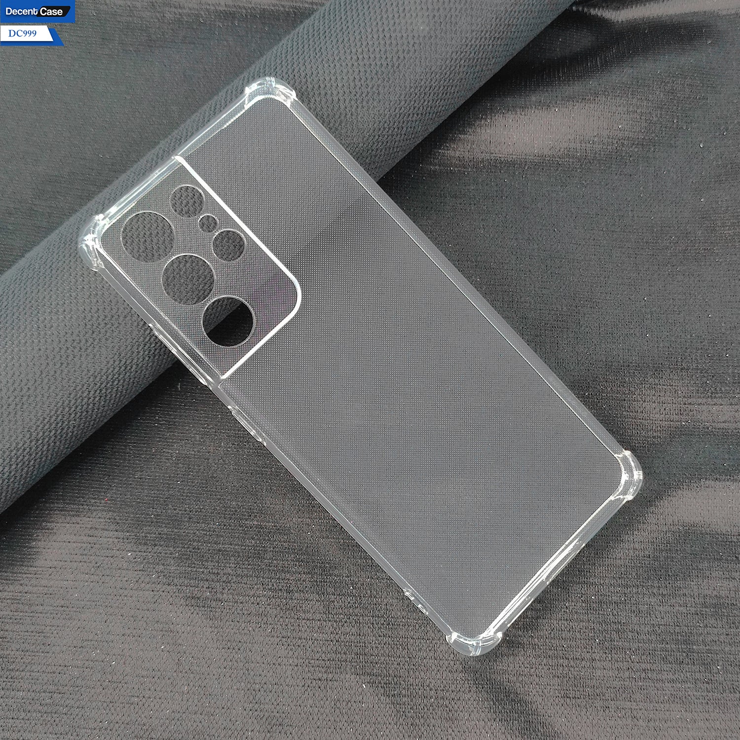 Samsung Galaxy S21 Ultra 5G Cover - Transparent - Soft 4D Design Silicone Transparent Clear With Camera Protection Case