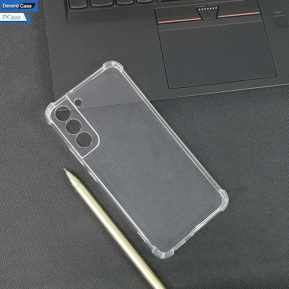 Samsung Galaxy S22 Plus 5G Cover - Transparent - Soft 4D Design Silicone Transparent Clear With Camera Protection Case
