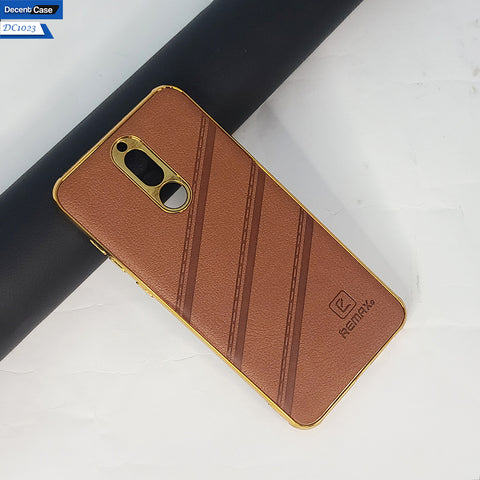 Huawei Mate 10 Lite Cover Leather Shockproof Case With Golden Edge