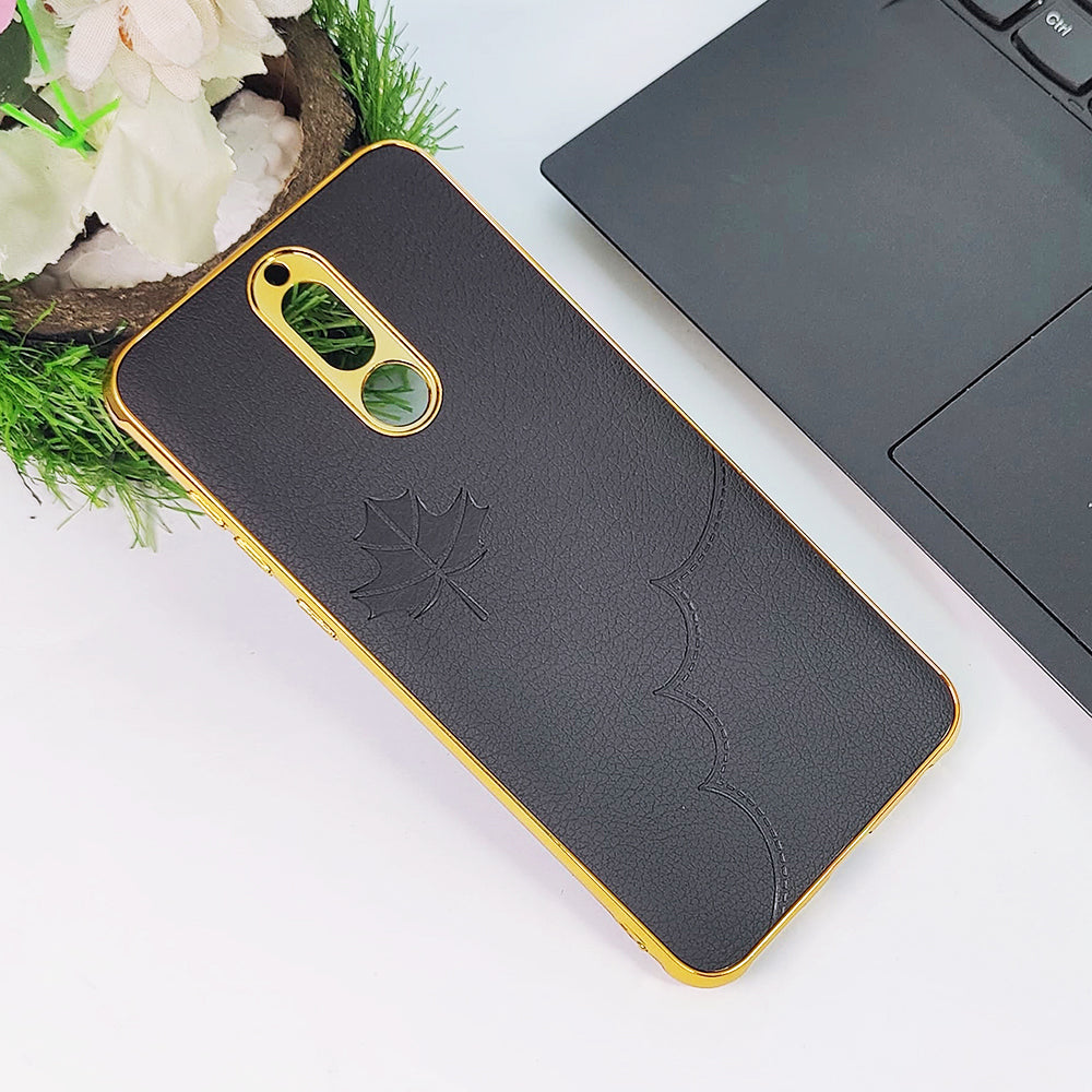 Huawei Mate 10 Lite Cover Leather Shockproof Case With Golden Edge