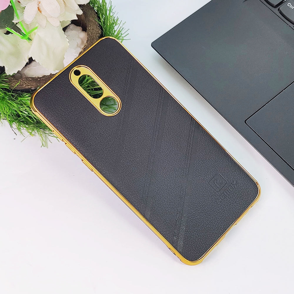 Huawei Mate 10 Lite Cover Leather Shockproof Case With Golden Edge