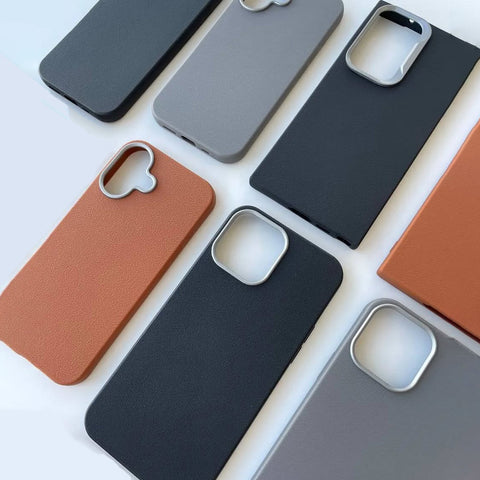 Vivo Y200e  Cover - Gray -  New Elegant Style Leather Texture Case With Camera Protection