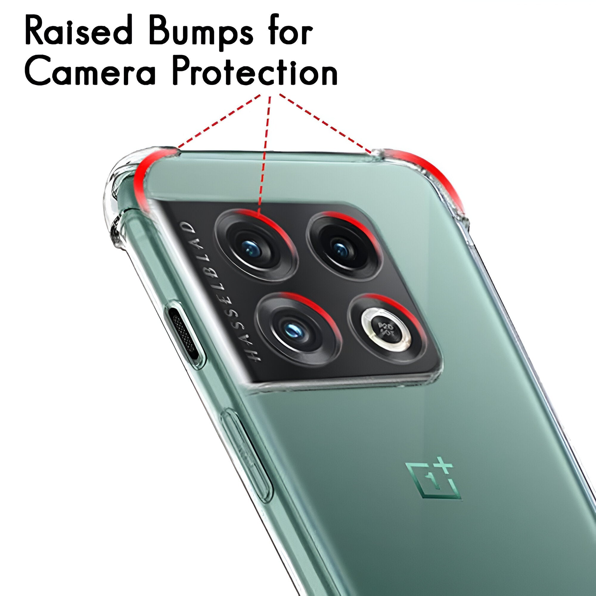 OnePlus 11 Cover - Transparent - Soft 4D Design Silicone Transparent Clear With Camera Protection Case
