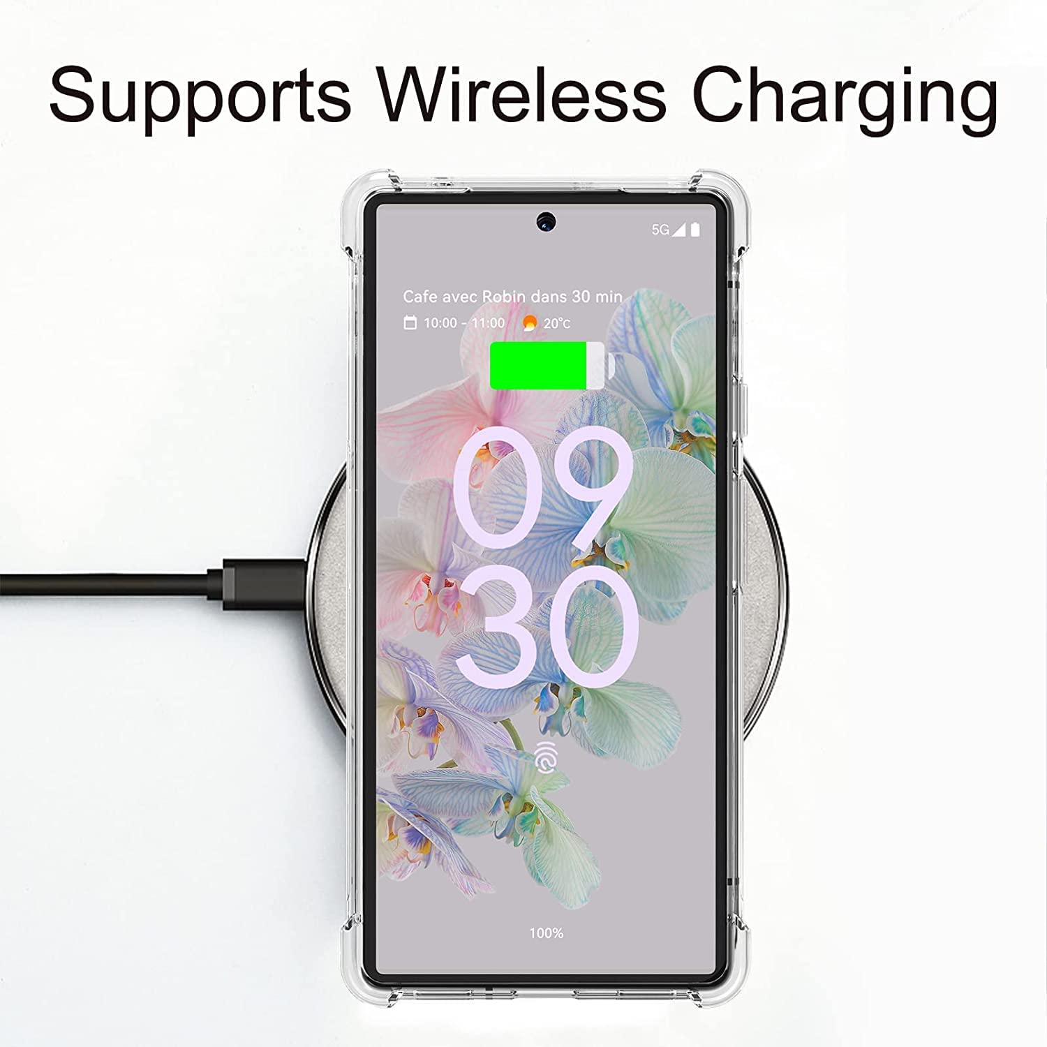 Google Pixel 7 Cover - Transparent - Soft 4D Design Silicone Transparent Clear With Camera Protection Case