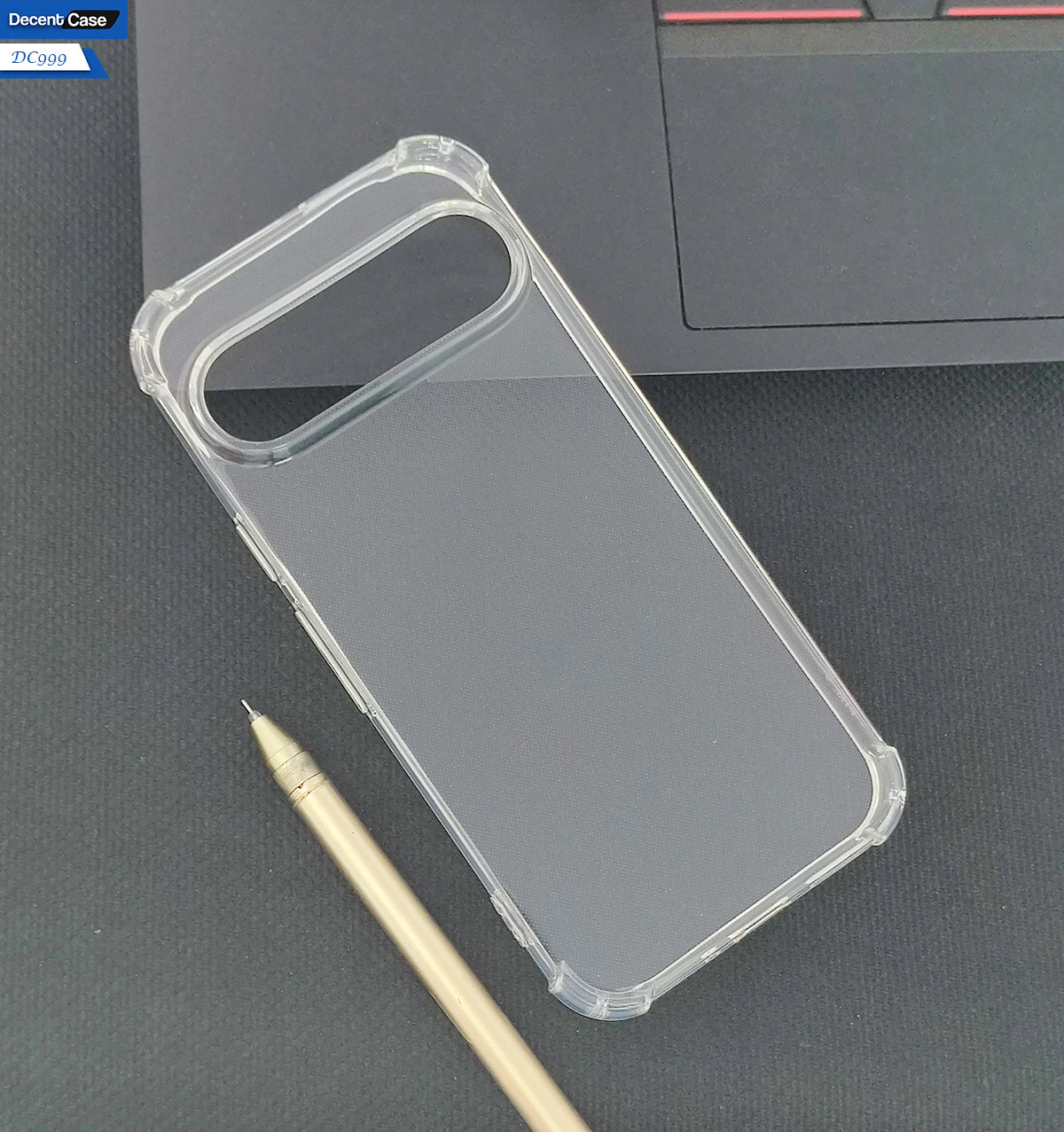 Google Pixel 9 Pro Cover - Transparent - Soft 4D Design Silicone Transparent Clear With Camera Protection Case