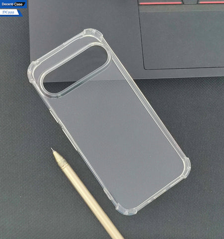 Google Pixel 9 Cover - Transparent - Soft 4D Design Silicone Transparent Clear With Camera Protection Case