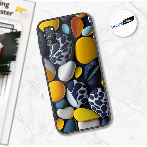 Samsung Galaxy A02s Cover - 3D Pebble Design - HQ Ultra Shine Premium Metal Phone Case