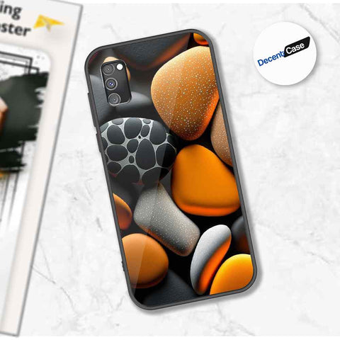 Samsung Galaxy A02s Cover - 3D Pebble Design - HQ Ultra Shine Premium Metal Phone Case