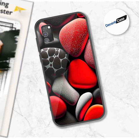 Samsung Galaxy A02s Cover - 3D Pebble Design - HQ Ultra Shine Premium Metal Phone Case