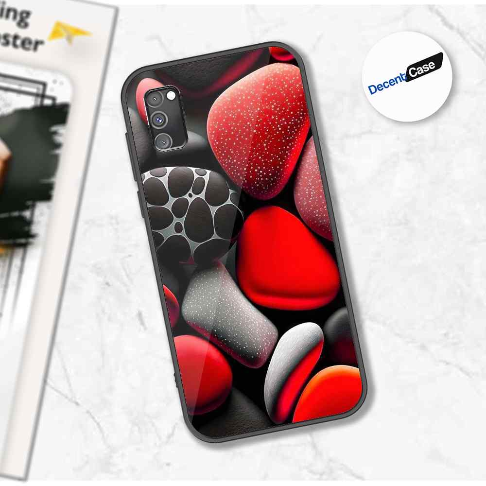 Samsung Galaxy A02s Cover - 3D Pebble Design - HQ Ultra Shine Premium Metal Phone Case