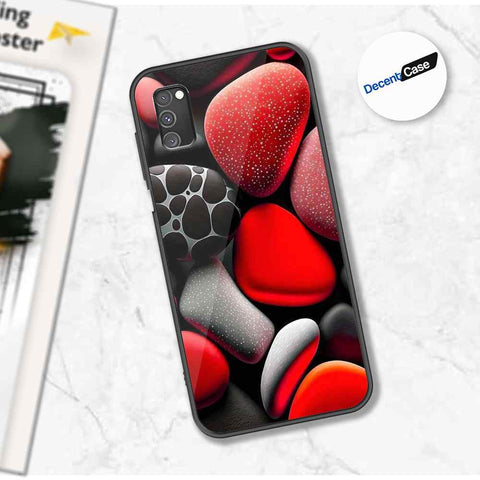 Samsung Galaxy A02s Cover - 3D Pebble Design - HQ Ultra Shine Premium Metal Phone Case