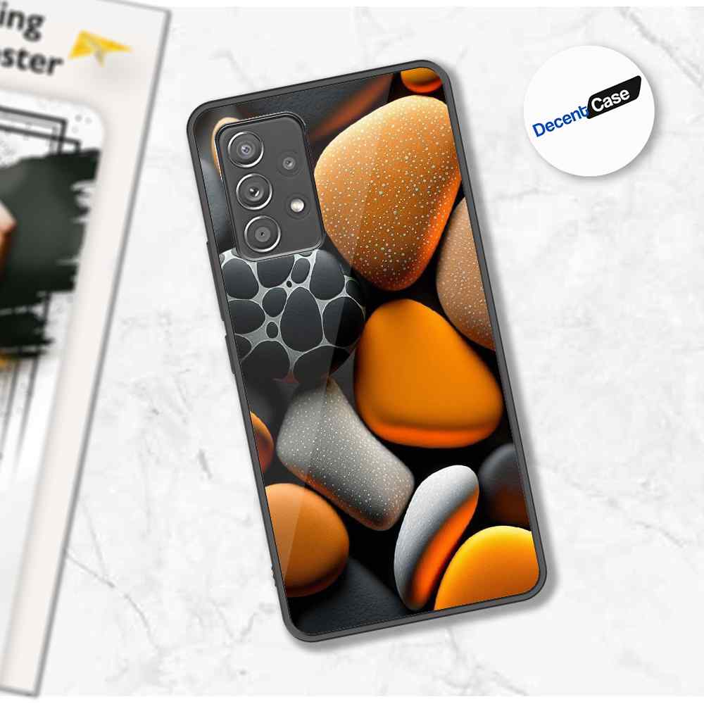 Samsung Galaxy A53 5G Cover - 3D Pebble Design - HQ Ultra Shine Premium Metal Phone Case