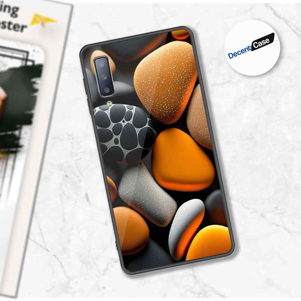 Samsung Galaxy A30s Cover - 3D Pebble Design - HQ Ultra Shine Premium Metal Phone Case