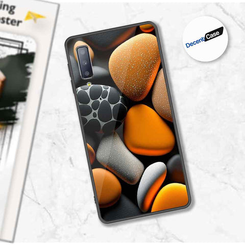 Samsung Galaxy A30s Cover - 3D Pebble Design - HQ Ultra Shine Premium Metal Phone Case