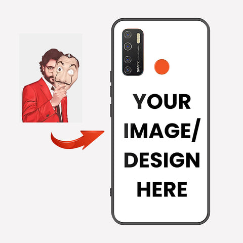 Tecno Camon 15 Customized Cover - Upload Your Photo - Ultra Shine Premium Metal Phone Case