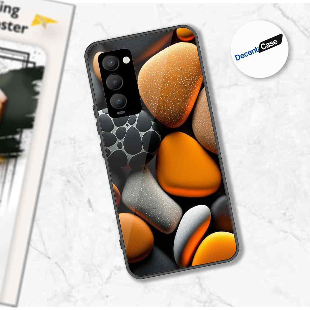Tecno Camon 18 Cover - 3D Pebble Design - HQ Ultra Shine Premium Metal Phone Case