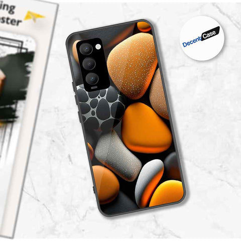 Tecno Camon 18T Cover - 3D Pebble Design - HQ Ultra Shine Premium Metal Phone Case