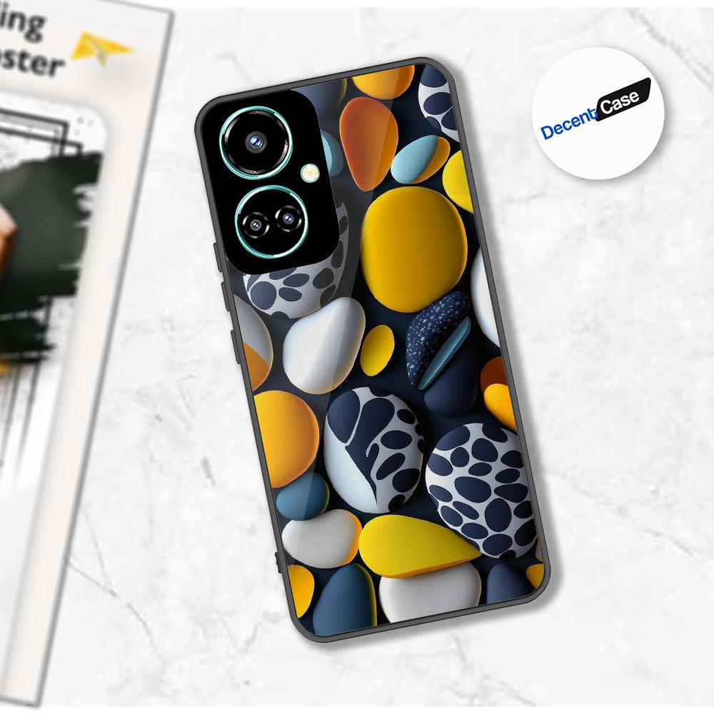 Tecno Camon 19 Pro Cover - 3D Pebble Design - HQ Ultra Shine Premium Metal Phone Case
