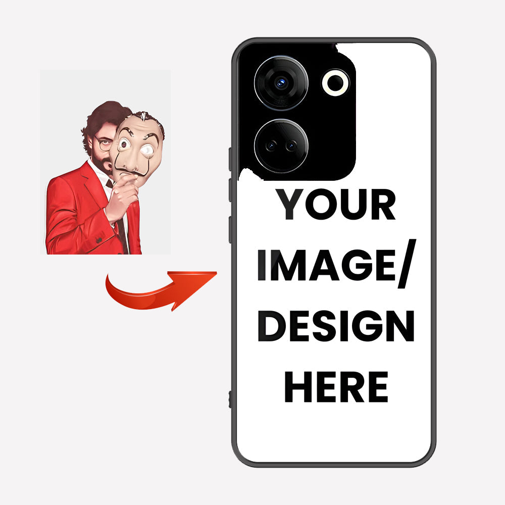 Tecno Camon 20 Pro Customized Cover - Upload Your Photo - Ultra Shine Premium Metal Phone Case