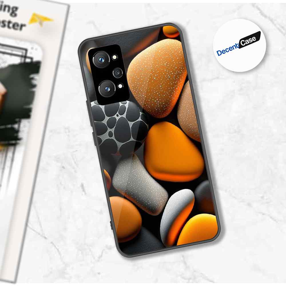 Realme GT Neo 2 Cover - 3D Pebble Design - HQ Ultra Shine Premium Metal Phone Case