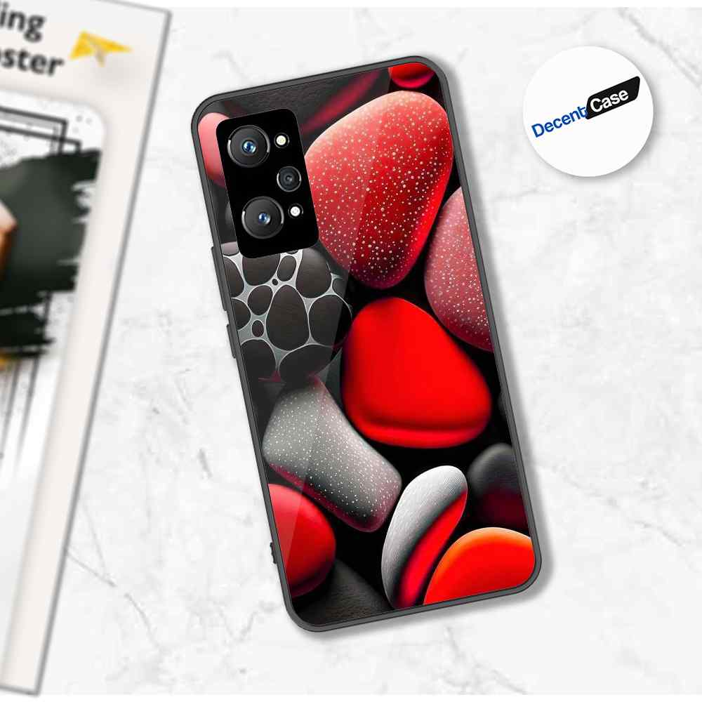 Realme GT Neo 2 Cover - 3D Pebble Design - HQ Ultra Shine Premium Metal Phone Case