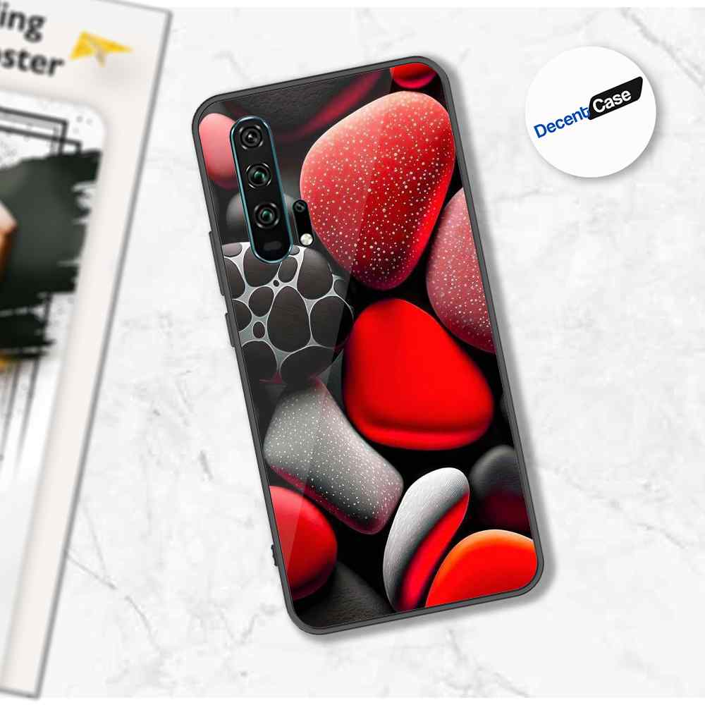Honor 20 Pro Cover - 3D Pebble Design - HQ Ultra Shine Premium Metal Phone Case