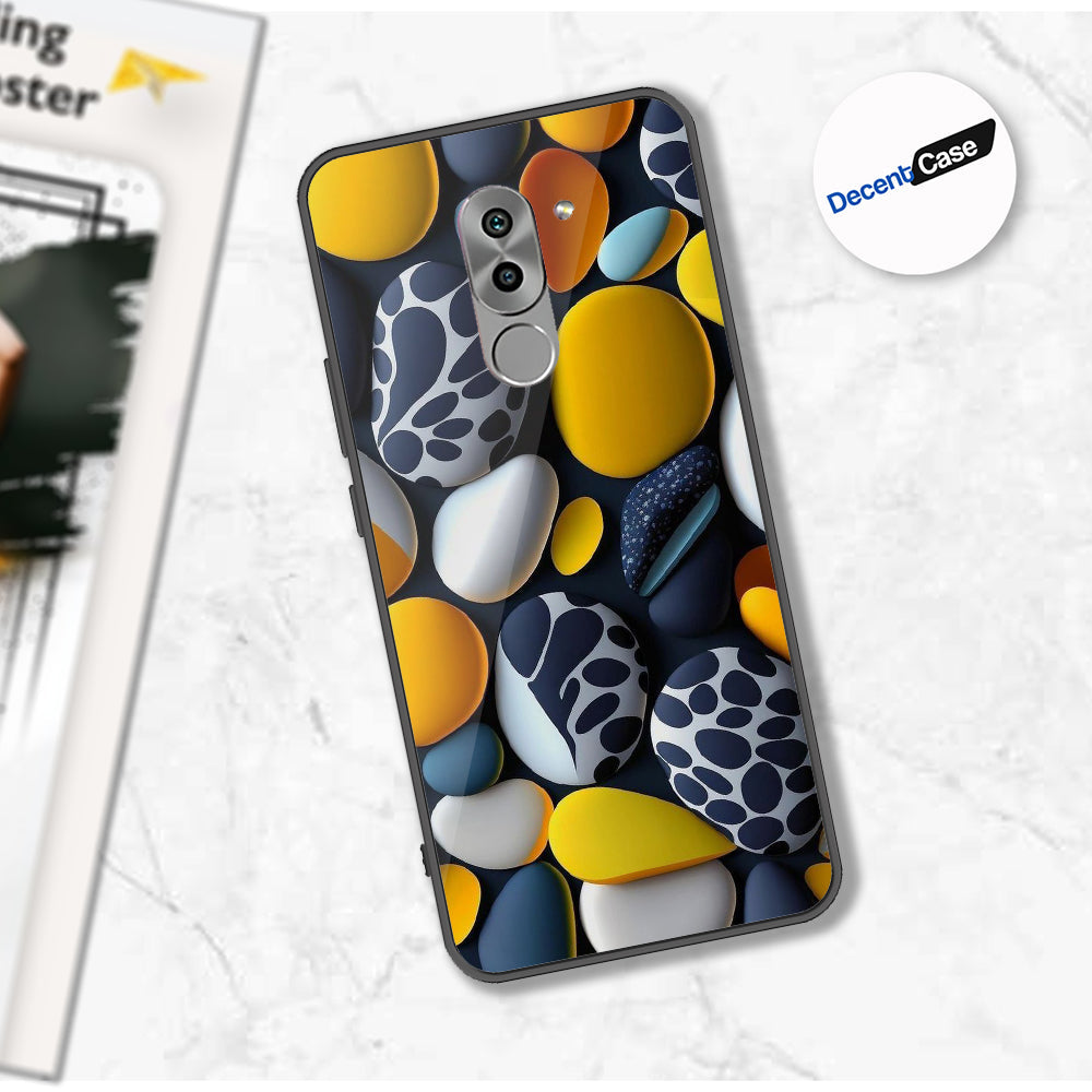 Huawei Honor 6X / Mate 9 Lite Cover - 3D Pebble Design - HQ Ultra Shine Premium Metal Phone Case