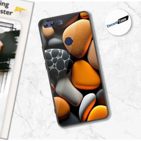 Huawei Honor 8 Cover - 3D Pebble Design - HQ Ultra Shine Premium Metal Phone Case