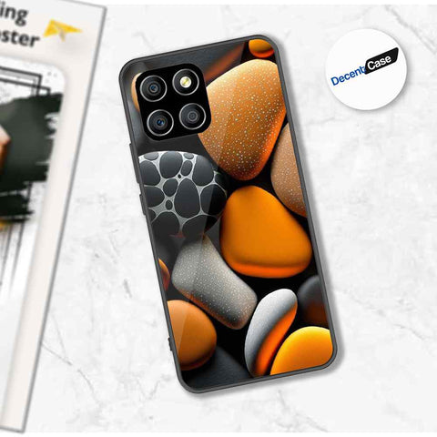 Honor X8 5G Cover - 3D Pebble Design - HQ Ultra Shine Premium Metal Phone Case