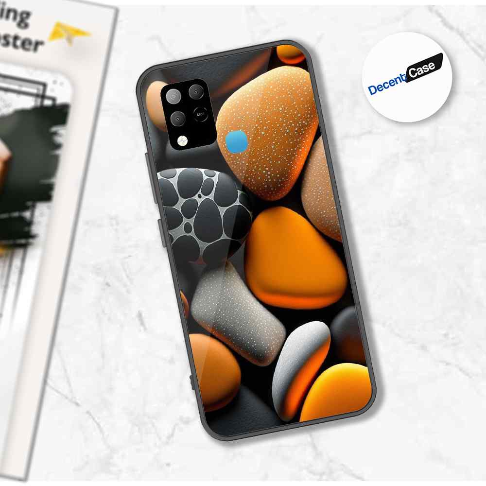 Infinix Hot 10T Cover - 3D Pebble Design - HQ Ultra Shine Premium Metal Phone Case