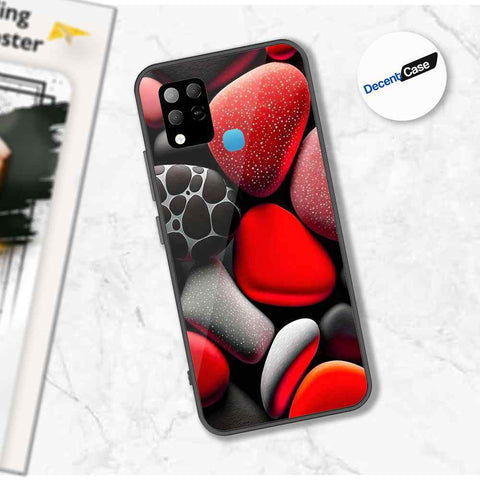 Infinix Hot 10s Cover - 3D Pebble Design - HQ Ultra Shine Premium Metal Phone Case