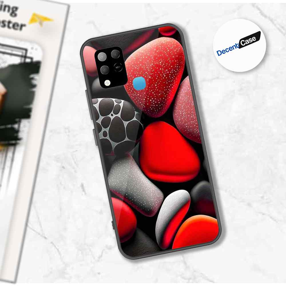 Infinix Hot 10T Cover - 3D Pebble Design - HQ Ultra Shine Premium Metal Phone Case
