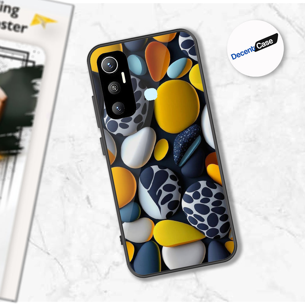 Infinix Hot 11 Cover - 3D Pebble Design - HQ Ultra Shine Premium Metal Phone Case