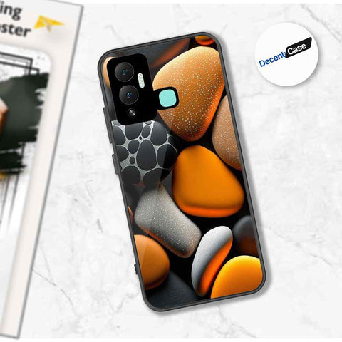 Infinix Hot 12i Cover - 3D Pebble Design - HQ Ultra Shine Premium Metal Phone Case