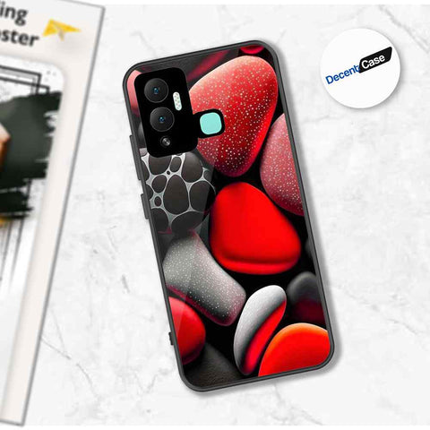Infinix Hot 12i Cover - 3D Pebble Design - HQ Ultra Shine Premium Metal Phone Case