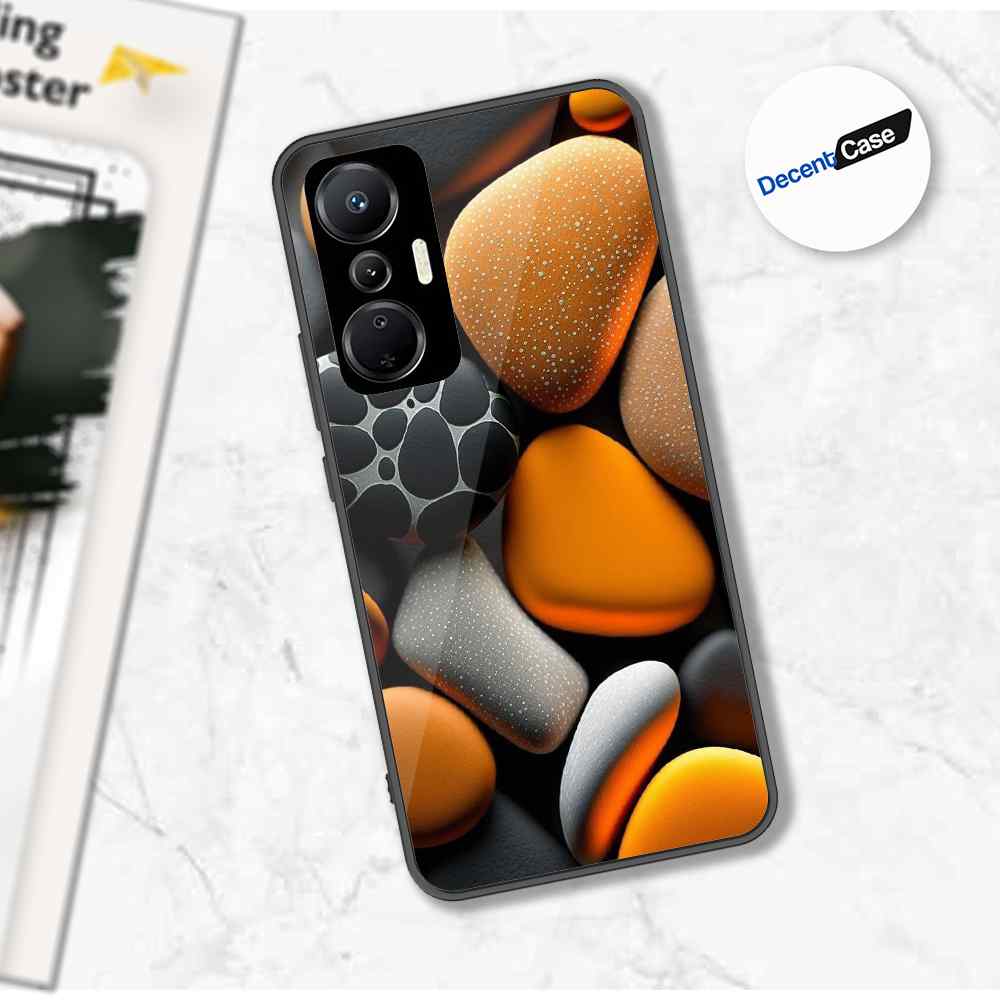 Infinix Hot 20S Cover - 3D Pebble Design - HQ Ultra Shine Premium Metal Phone Case