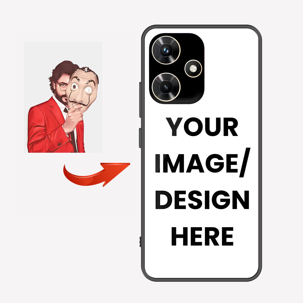 Infinix Hot 30i Customized Cover - Upload Your Photo - Ultra Shine Premium Metal Phone Case