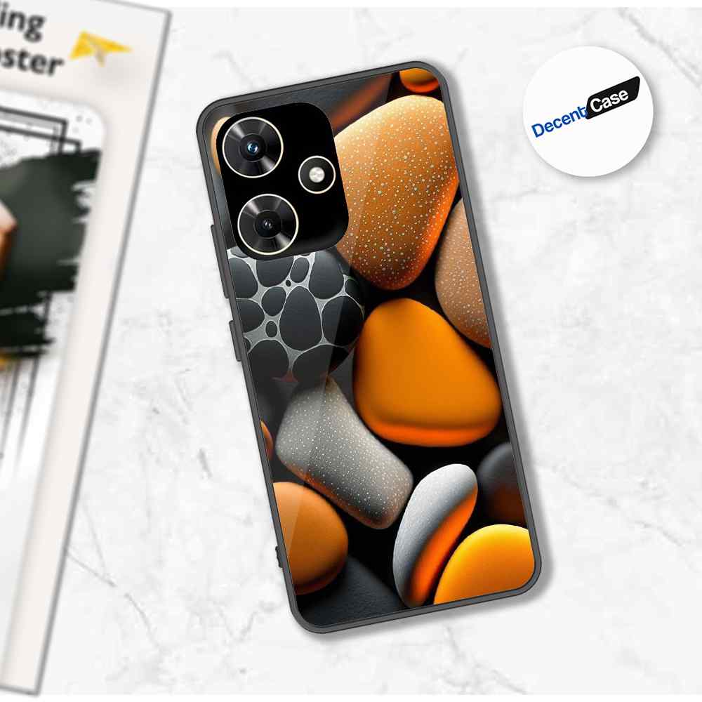 Infinix Hot 30i Cover - 3D Pebble Design - HQ Ultra Shine Premium Metal Phone Case