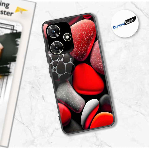 Infinix Hot 30i Cover - 3D Pebble Design - HQ Ultra Shine Premium Metal Phone Case