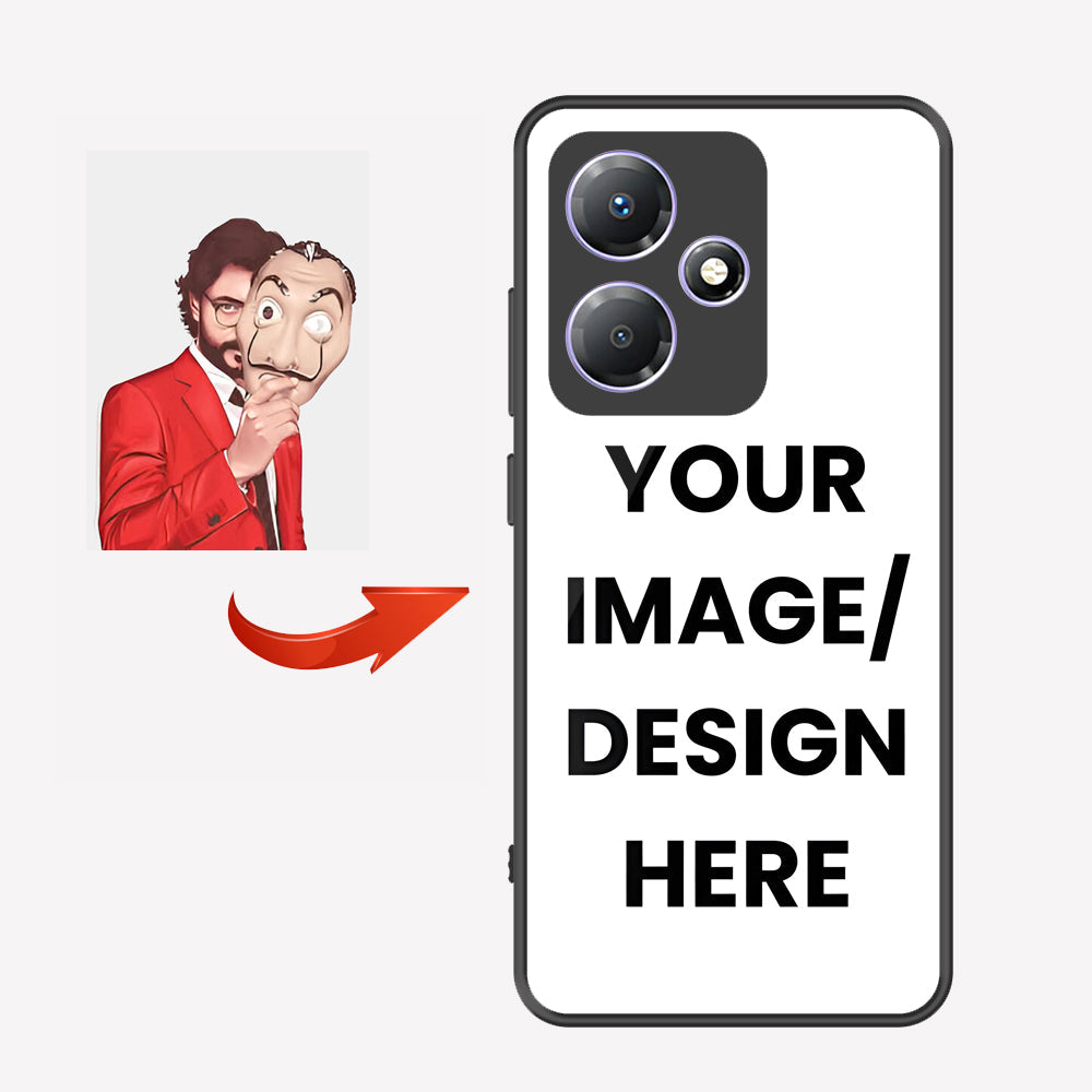 Infinix Hot 30 Play Customized Cover - Upload Your Photo - Ultra Shine Premium Metal Phone Case