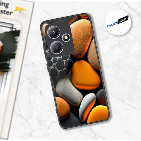 Infinix Hot 30 Play Cover - 3D Pebble Design - HQ Ultra Shine Premium Metal Phone Case
